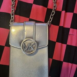 Michael Kors Silver Crossbody Bag